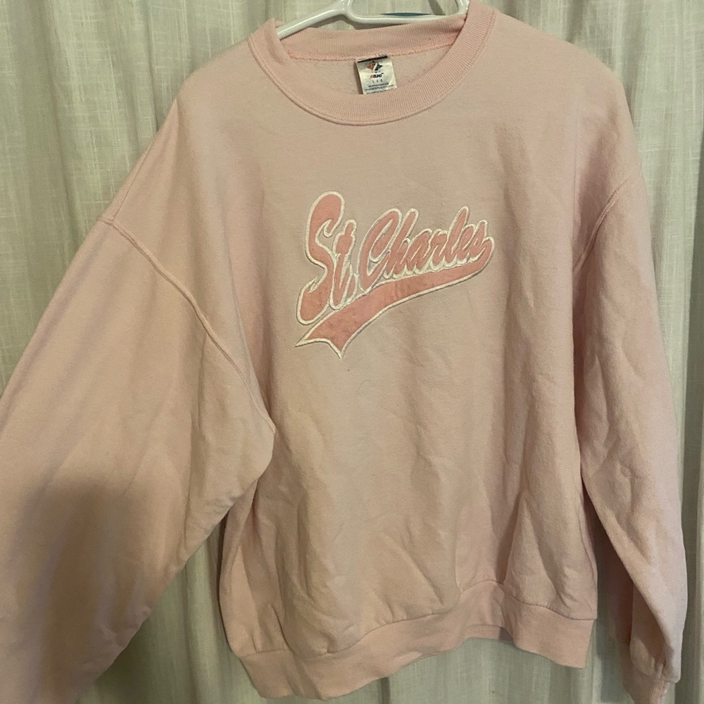 Oversized St. Charles Light Pink Crew Neck